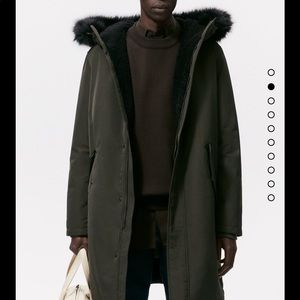 Zara Men’s Contrasting Hooded Parka